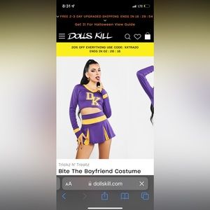 Jennifer’s Body Cheer Costume